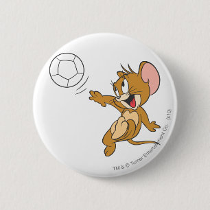 Badge Rond 5 Cm Tom et le football de Jerry (le football) 1