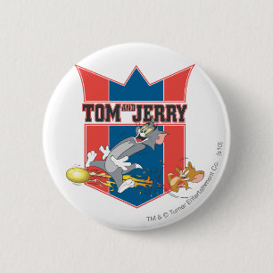 Badge Rond 5 Cm Tom et le football de Jerry (le football) 7