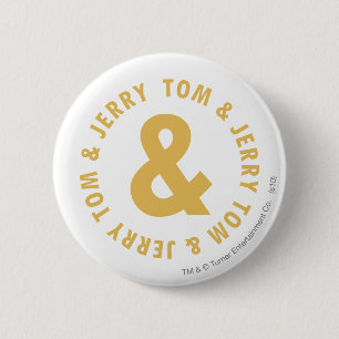Badge Rond 5 Cm Tom et logo rond 4 de Jerry