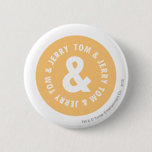 Badge Rond 5 Cm Tom et logo rond 5 de Jerry