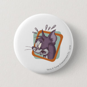 Badge Rond 5 Cm Tom Scaredy Cat