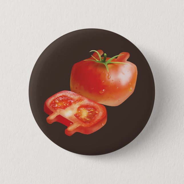 Badge Rond 5 Cm Tomate fraîche (Devant)