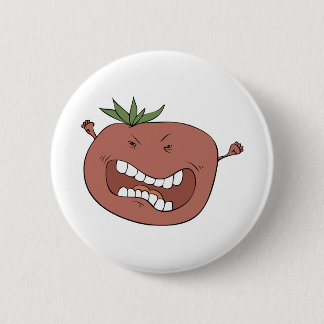 Badge Rond 5 Cm Tomate furieuse