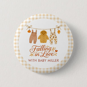 Badge Rond 5 Cm Tomber dans l'amour Automne Baby shower Vêtements 