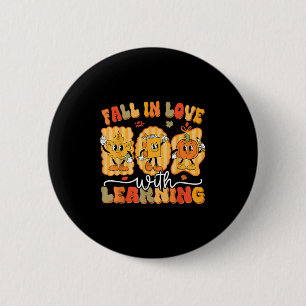 Badge Rond 5 Cm Tomber dans l'amour avec l'apprentissage amusant e