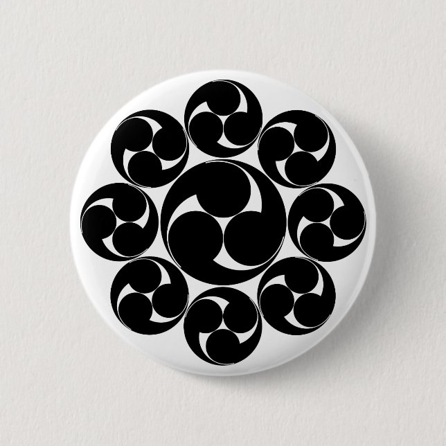Badge Rond 5 Cm Tomoé d'Itakura (Devant)