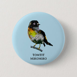 Badge Rond 5 Cm Tomtit Miromiro