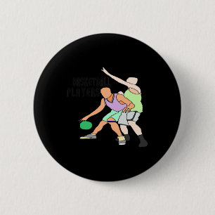 Badge Rond 5 Cm Top des joueurs de basket-ball