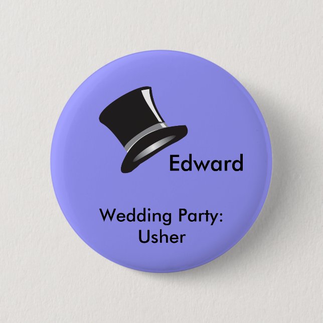 Badge Rond 5 Cm Top Hat (Devant)