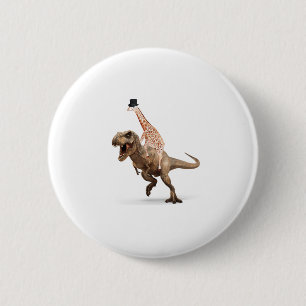 Badge Rond 5 Cm Top Hat T-Rex - Mens_Womens