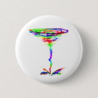 Badge Rond 5 Cm Tornade d'arc-en-ciel