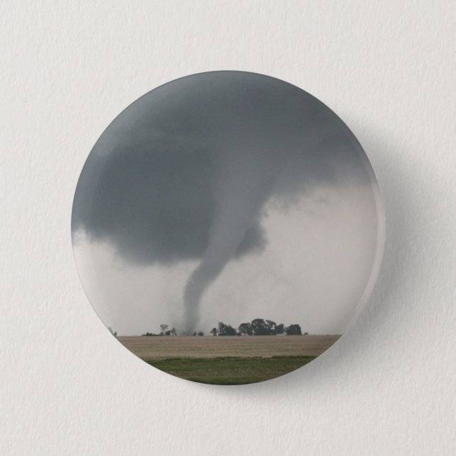 Badge Rond 5 Cm Tornade de champ (Devant)