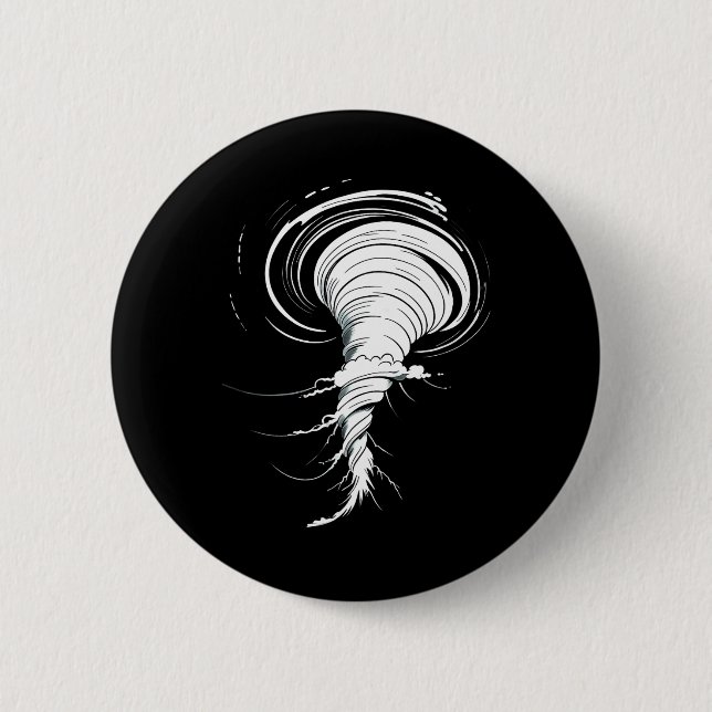 Badge Rond 5 Cm Tornado Costume Twister Storm Halloween Enfants Ga (Devant)