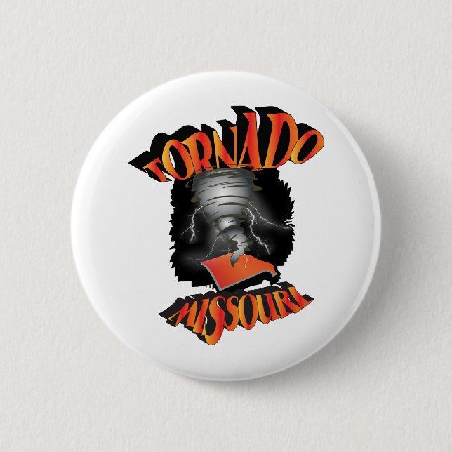 Badge Rond 5 Cm Tornado Missouri (Devant)