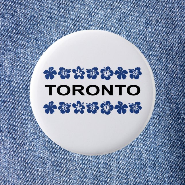 Badge Rond 5 Cm Toronto Aloha Bands bleu clair (Créateur téléchargé)