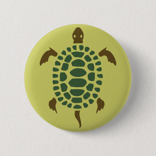 Badge Rond 5 Cm Tortue