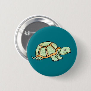 Badge Rond 5 Cm Tortue