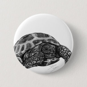 Badge Rond 5 Cm Tortue