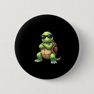Badge Rond 5 Cm Tortue de mer Dabbing amoureux des animaux Sauvez