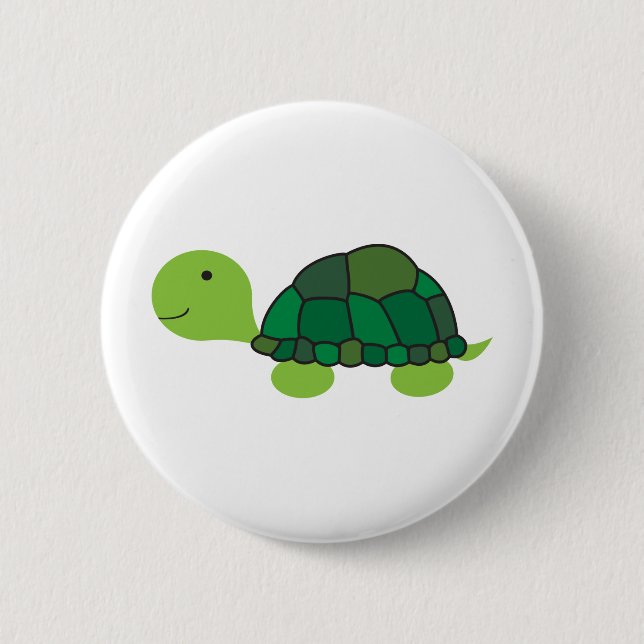Badge Rond 5 Cm Tortue mignonne (Devant)