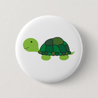 Badge Rond 5 Cm Tortue mignonne