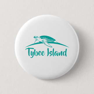 Badge Rond 5 Cm Tortue verte Tybee