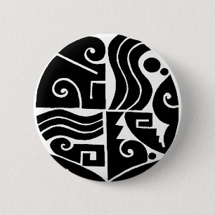 Badge Rond 5 Cm Tortuga du sud-ouest