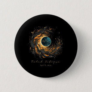 Badge Rond 5 Cm Total Solaire Eclipse Chaser Ventilateur d'observa