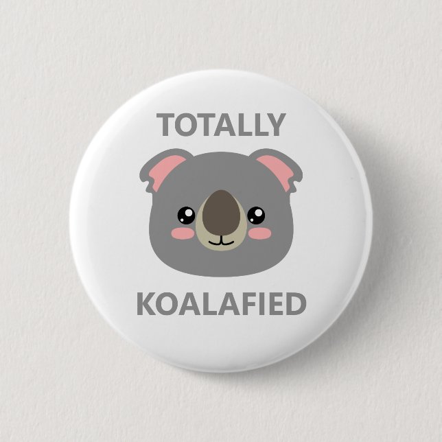 Badge Rond 5 Cm Totalement Koalafié (Devant)