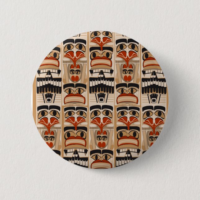 Badge Rond 5 Cm Totem Polonais (Devant)