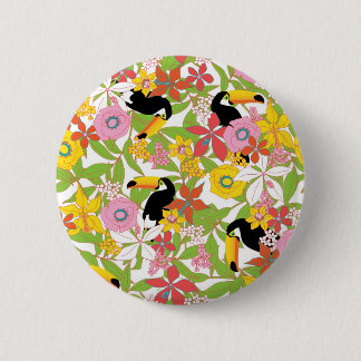 Badge Rond 5 Cm toucans