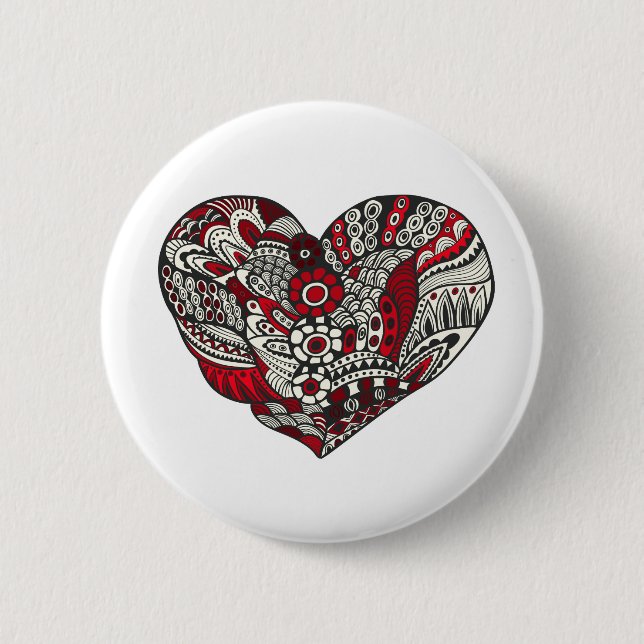 Badge Rond 5 Cm Touche rouge (Devant)