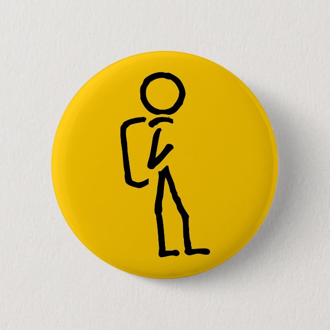 Badge Rond 5 Cm Toucher seule la route (Devant)