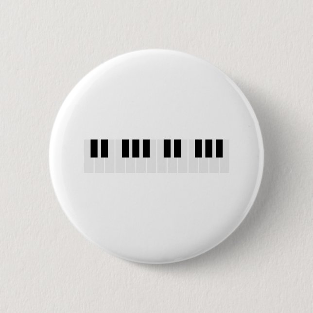 Badge Rond 5 Cm touches de piano (Devant)