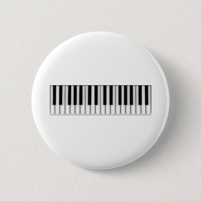 Badge Rond 5 Cm Touches de piano (Devant)