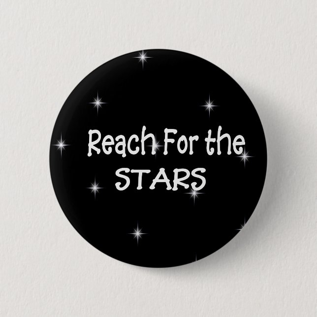 Badge Rond 5 Cm Touchez le bouton Stars (Devant)