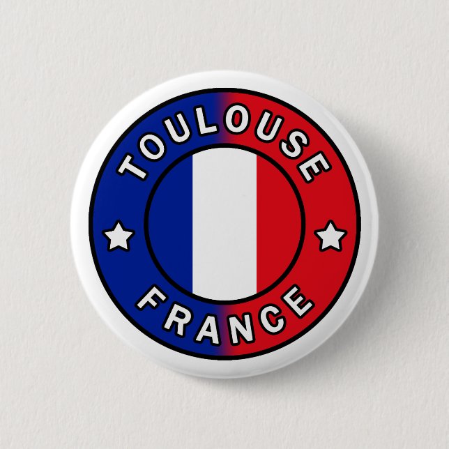 Badge Rond 5 Cm Toulouse France (Devant)