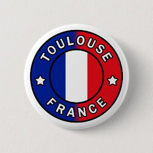 Badge Rond 5 Cm Toulouse France