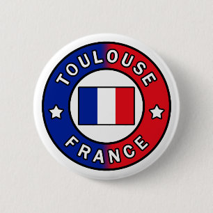 Badge Rond 5 Cm Toulouse France