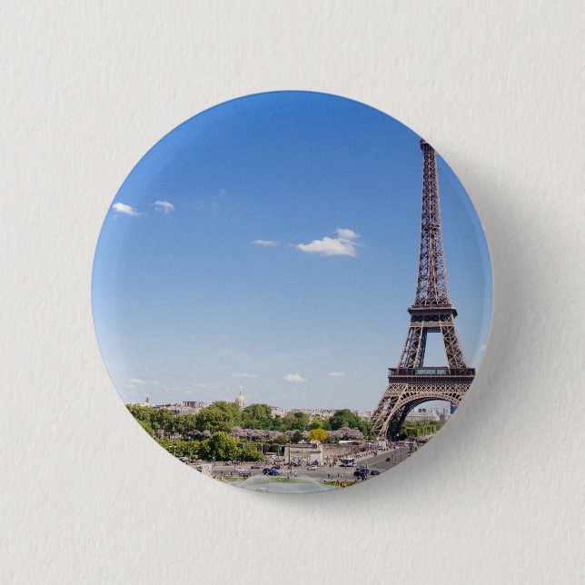 Badge Rond 5 Cm tour eiffel (Devant)