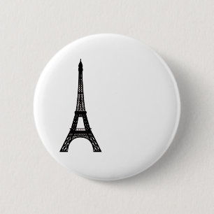 Badge Rond 5 Cm Tour Eiffel de Paris