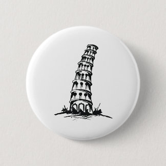 Badge Rond 5 Cm Tour penchée de Pise
