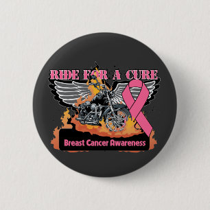 Badge Rond 5 Cm Tour pour un traitement - cancer du sein