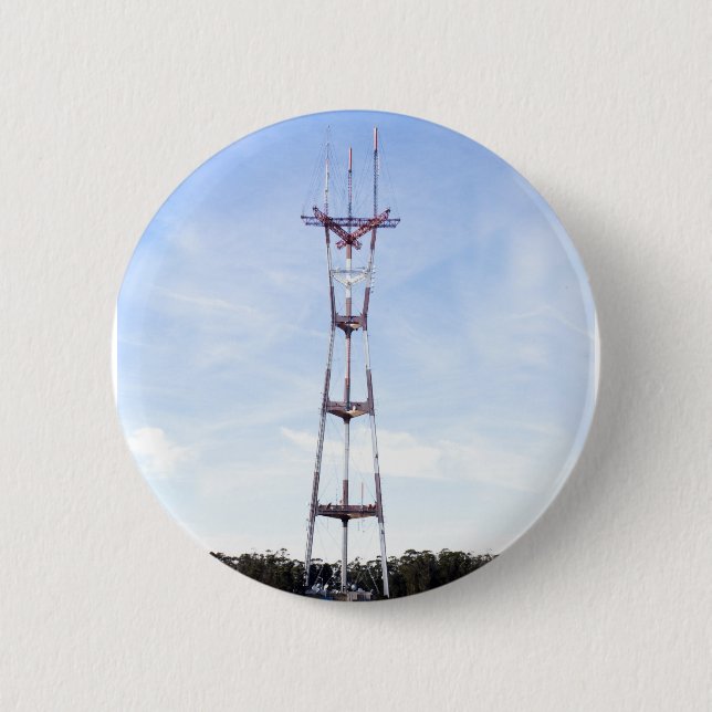 Badge Rond 5 Cm Tour Sutro (Devant)