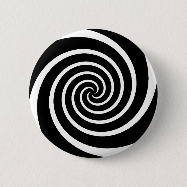 Badge Rond 5 Cm Tourbillon N/B - bouton (Devant)