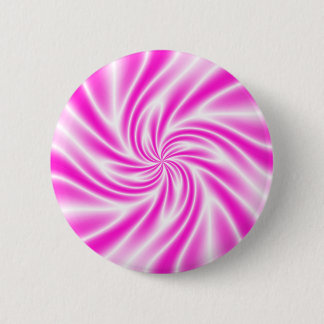 Badge Rond 5 Cm Tourbillon Rose Psychedelique
