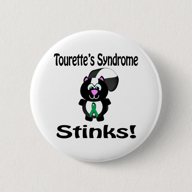 Badge Rond 5 Cm Tourettes Syndrome pue Conception de la sensibilis (Devant)