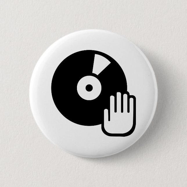 Badge Rond 5 Cm Tourne-disque (Devant)