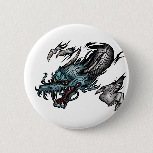 Badge Rond 5 Cm Tourner du dragon (Devant)