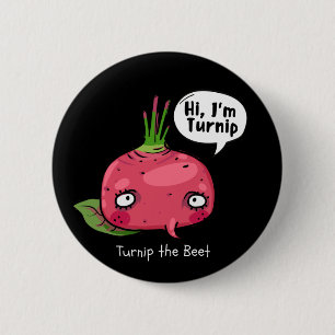 Badge Rond 5 Cm Tourner la betterave